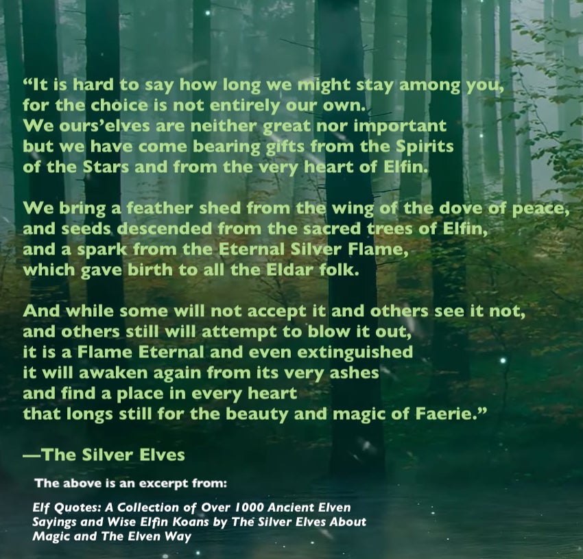 Elf quote_ The SIlver Elves