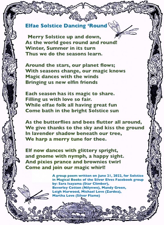 Elfae Solstice Group Poem